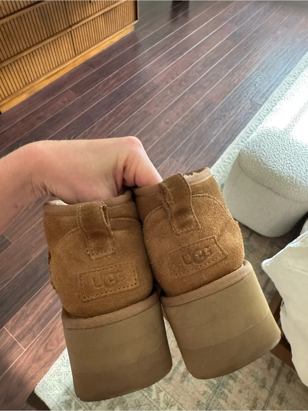 UGG Chestnut Classic Ultra Mini Platform
